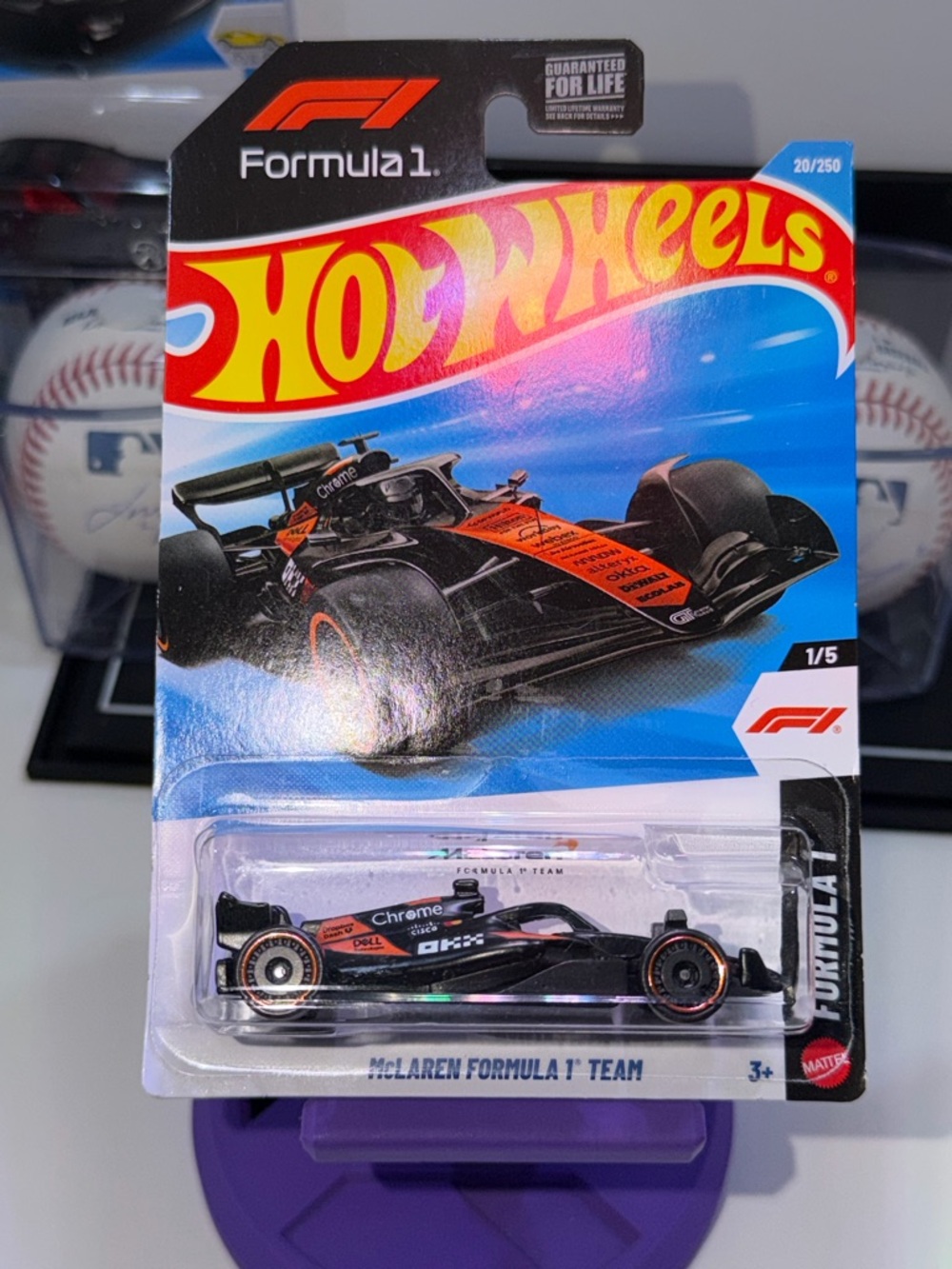 Hot Wheels McLaren Formula 1 Team Die-Cast Car - Black & Orange